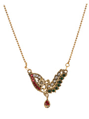 Golden chain with pendant