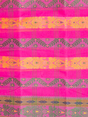 Laa Calcutta Pink & Multi pure cotton Taant saree