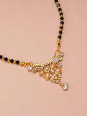 Black & Golden Beads pendant Mangalsutra.