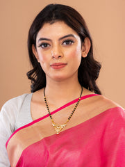 Black & Golden Beads pendant Mangalsutra.