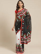 Black & White  handloom saree