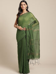 Gree & Golden women sequence silk blend handloom saree