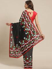 Black & White handloom saree