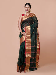 Laa Calcutta Pink & Silver all over zari work silk banarasi saree