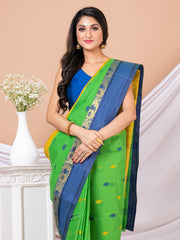 Laa Calcutta Green & Blue Bengal Taant