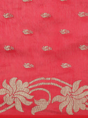 Red & Golden handloom saree