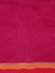 YELLOW & RED  TANT Jamdani  Hand Woven  silk  Handloom   Saree