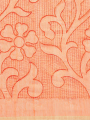 Orange handloom saree