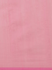 Pink & Golden women sequence silk blend handloom saree