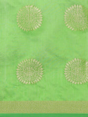 Green & Golden handloom saree