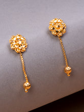 Golden Filigree gold plated Earrings.