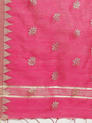 Pink & Golden handloom saree