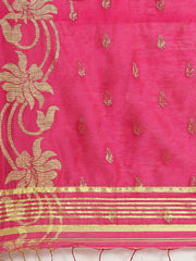 Pink & Golden handloom saree