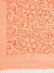 Orange handloom saree