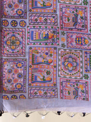 Black & White  Silk cotton  Handloom  saree