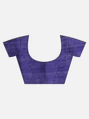 Laa Calcutta Blue silk cotton embllished box sequence saree