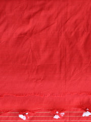 Red  & Golden Zari   Handloom  saree