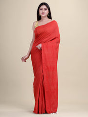 Red  & Golden Zari   Handloom  saree