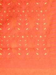 Orange & Yellow  Cotton Minakari Jamdani Saree