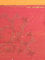 Yellow & Pink Handloom saree