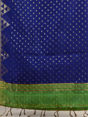 Green & Blue handloom saree