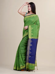 Green & Blue handloom saree