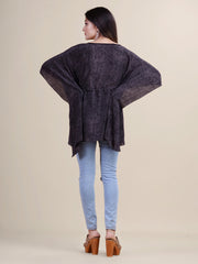 Women Grey Printed Kaftan Tunic
