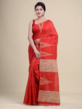 Red  & Golden   Handloom  saree