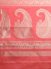 Pink & Golden  Silk Handloom  saree