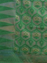 Pink & Green  Cotton Jamdani Saree