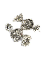 Silver Teardrop Shaped chandbalis