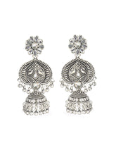 Silver Teardrop Shaped chandbalis