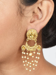 Gold-Plated Drop Earrings