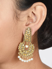 Gold-Plated Drop Earrings