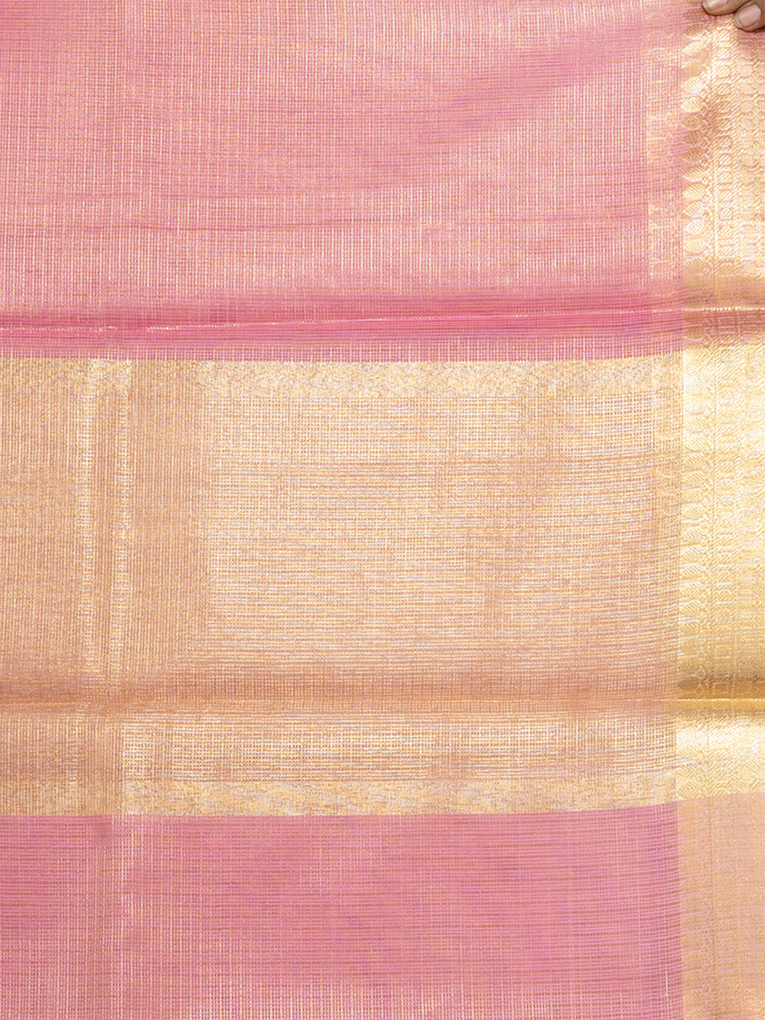 Laa Calcutta Pink zari woven Tissue Banarashi saree for women