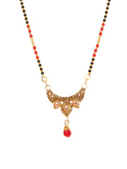 Black & Golden Beads pendant Mangalsutra.