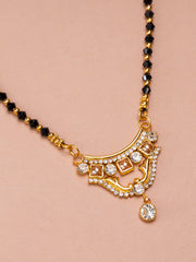 Black & Golden Beads pendant Mangalsutra.