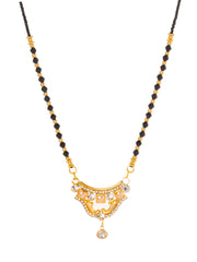 Black & Golden Beads pendant Mangalsutra.