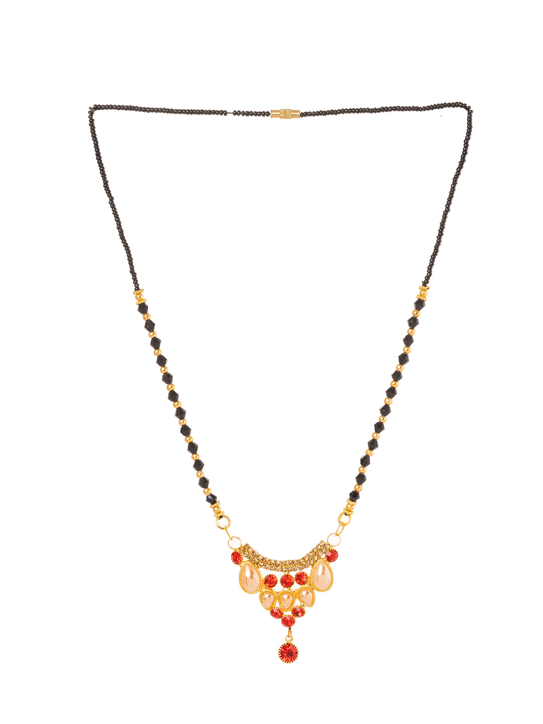 Black & Golden Beads pendant Mangalsutra.