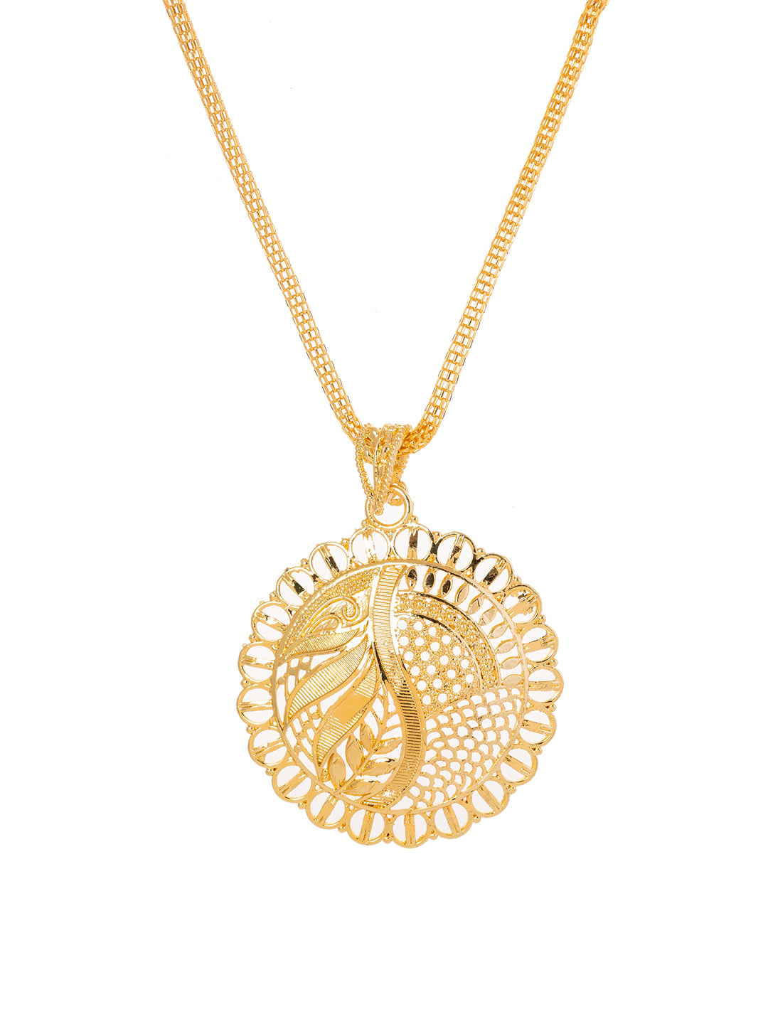 Golden chain with pendant