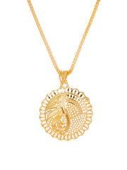 Golden chain with pendant