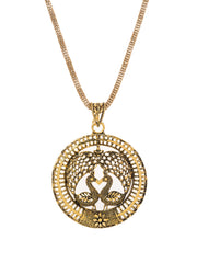 Golden chain with pendant