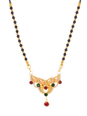 Black & Golden Beads pendant Mangalsutra.