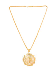 Golden chain with pendant