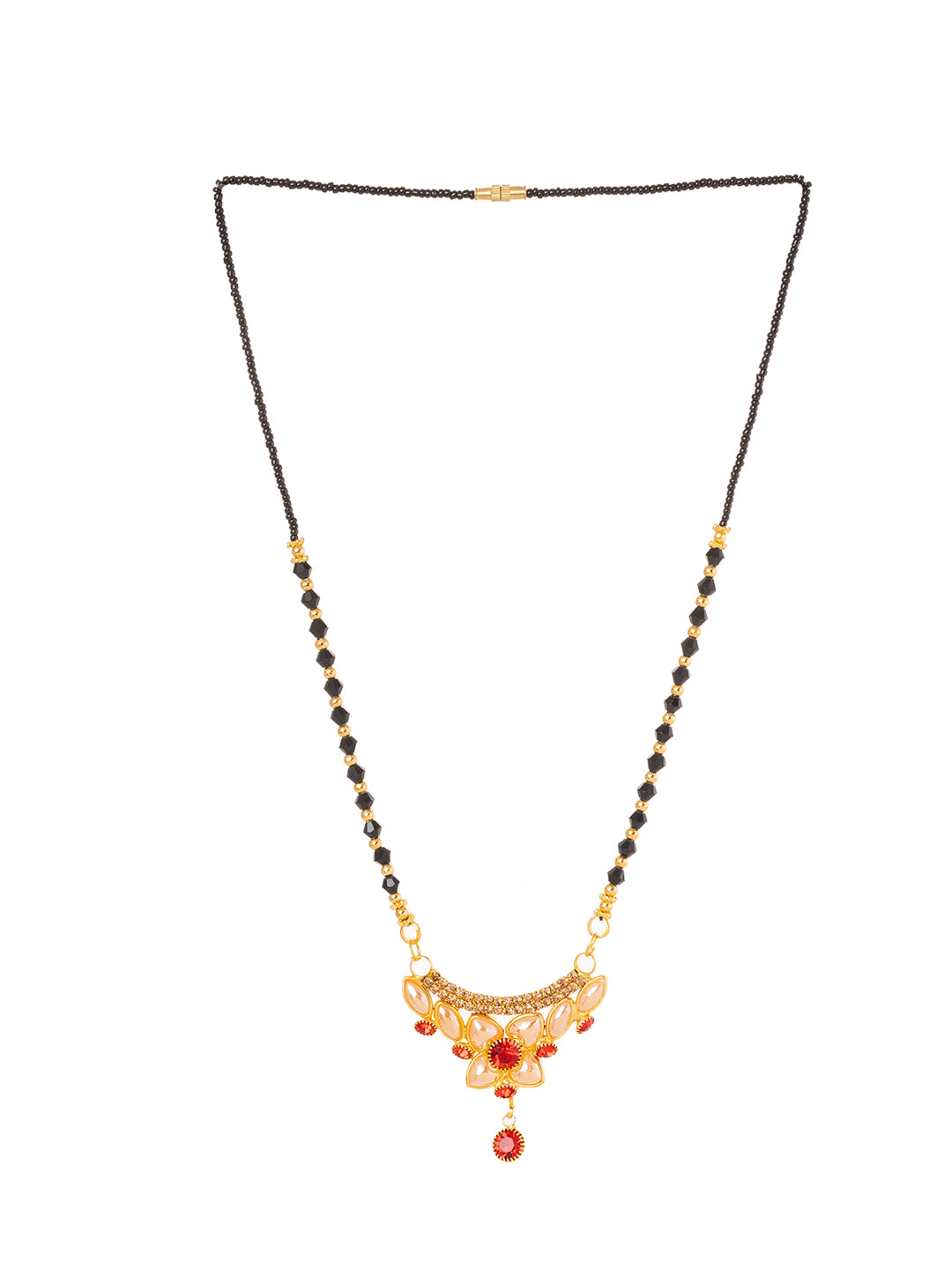 Black & Golden Beads pendant Mangalsutra.