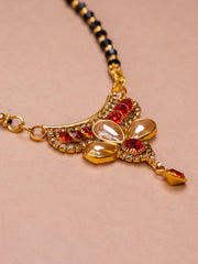 Black & Golden Beads pendant Mangalsutra.