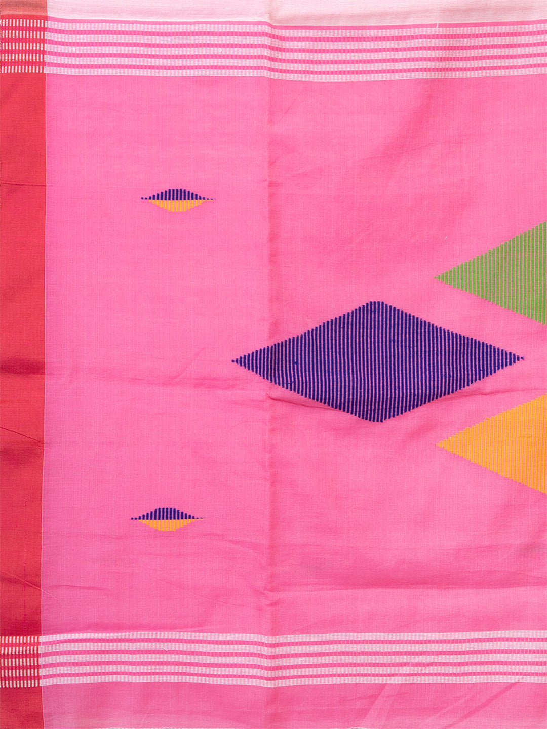 Laa Calcutta Off White & Multi Floral printed silk blend saree for women