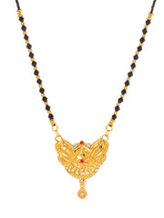 Black & Golden Beads pendant Mangalsutra.