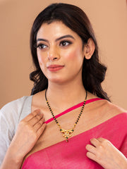 Black & Golden Beads pendant Mangalsutra.