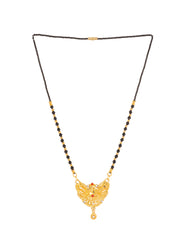 Black & Golden Beads pendant Mangalsutra.